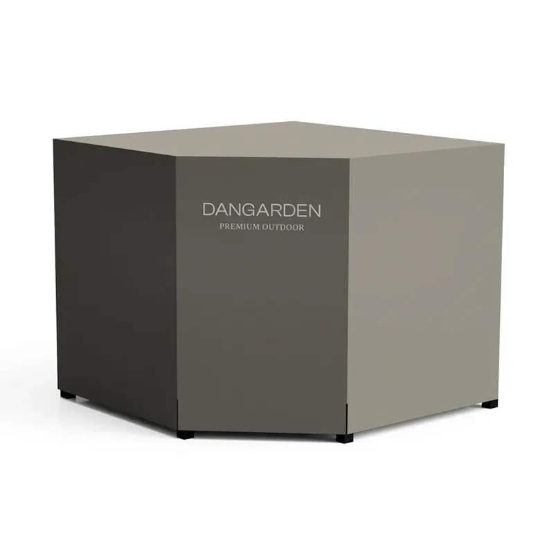 Vodotěsný kryt na venkovní skříň v béžové barvě