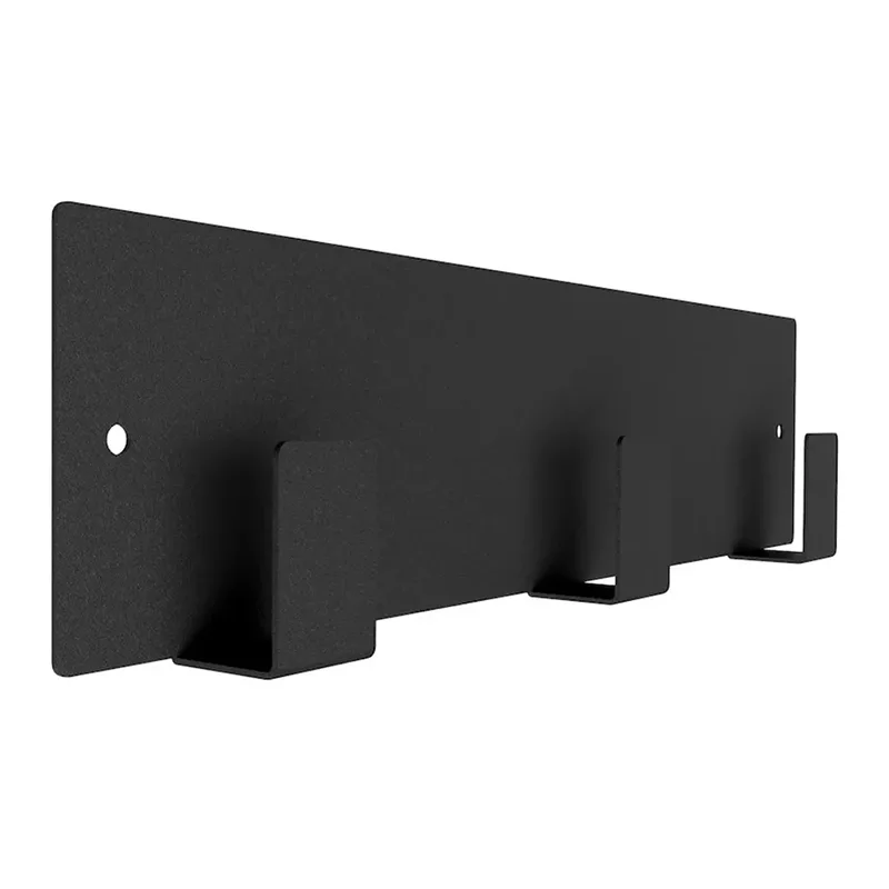 Černý kovový kuchyňský věšák